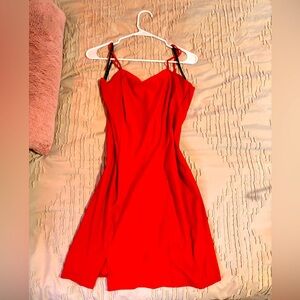 Sexy Basic Red Mini Dress